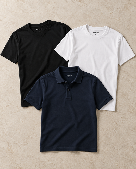The Weekend Pack - 2 Tees + Polo