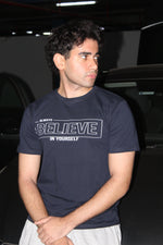 BRAVIK Always Believe in Yourself Printed T-Shirt — Dark Navy