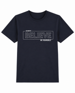 BRAVIK Always Believe in Yourself Printed T-Shirt — Dark Navy