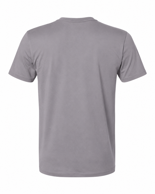 BRAVIK Die With Memories Not Dreams Printed T-Shirt - Grey - Product Back